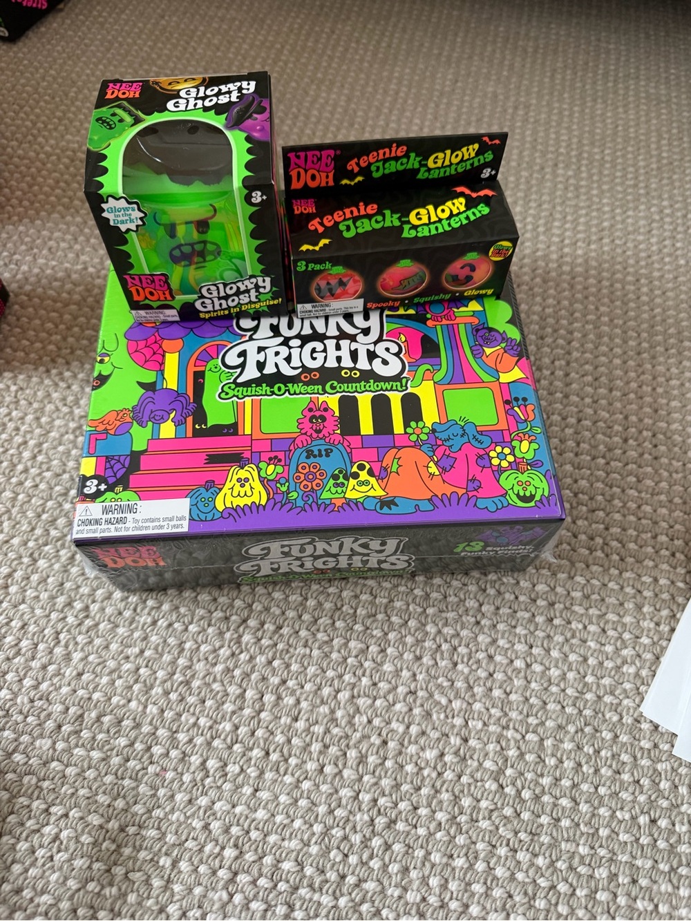 Funky Frights Squish-O-Ween Countdown Kids Toy - Neon Green